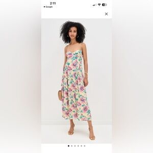 Reformation NWT Jaelyn floral midi dress